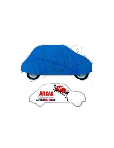 Telo copriauto da interno blu Fiat 500