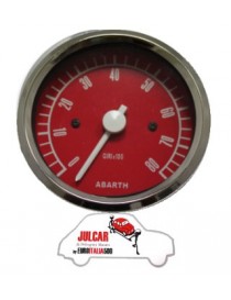 Strumento contagiri rosso Abarth Ø 80 mm Fiat 500