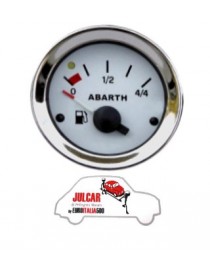 Strumento livello benzina bianco Abarth Ø 52 mm Fiat 500