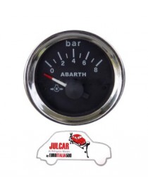 Strumento pressione olio nero Abarth Ø 52 mm Fiat 500