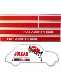 Kit adesivi laterali Abarth 695 Fiat 500