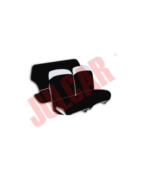 Set coprifodere copri sedili nere in tessuto elastico Fiat 500