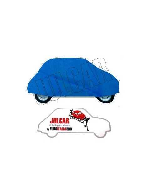 Telo copriauto da esterno blu Fiat 500