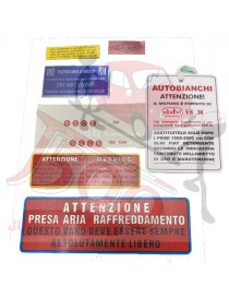 Kit adesivi completi vettura Autobianchi Bianchina
