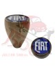 Pomello leva marce in legno con logo "FIAT" colore blu Fiat 500/126