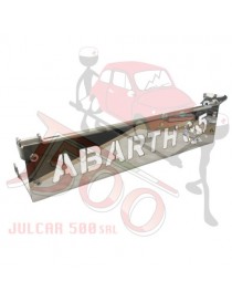 Alzacofano posteriore in acciaio INOX Fiat ABARTH 695 con staffe regolabili