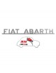 Scritta cromata Fiat Abarth 22,5 x 2,5 cm