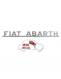 Scritta cromata Fiat Abarth 22,5 x 2,5 cm